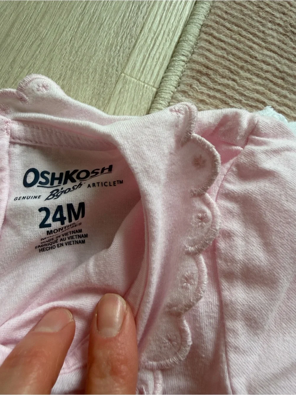 OshKosh B'gosh Pink & White Ruffle-Trim Short-Sleeve Baby Bodysuits - 2 Pack